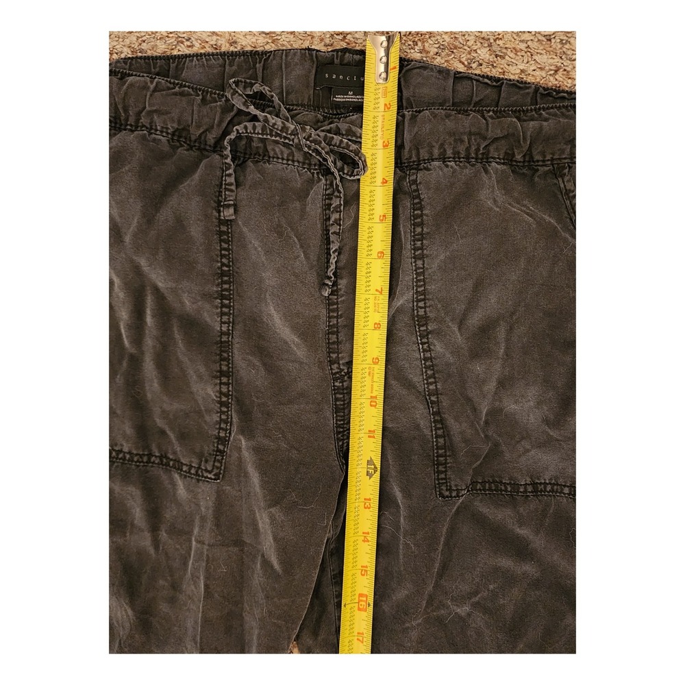 Sanctuary Washed Black 100% Lyocell Utility Jogger Pants Medium - Picture 3 of 9